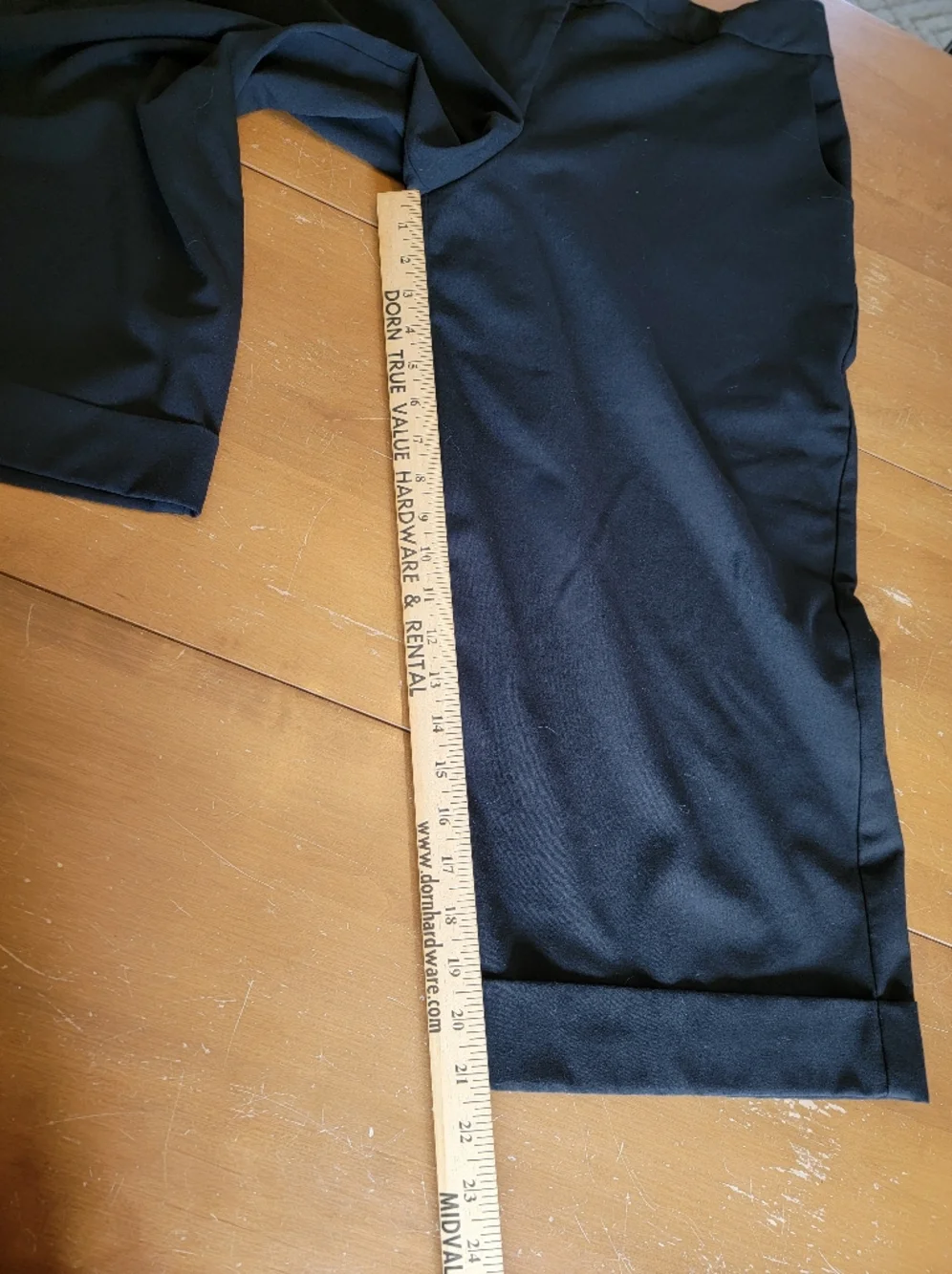 George Black Cropped Wide-Leg Capris Work Wear Size 16 - Picture 9 of 12